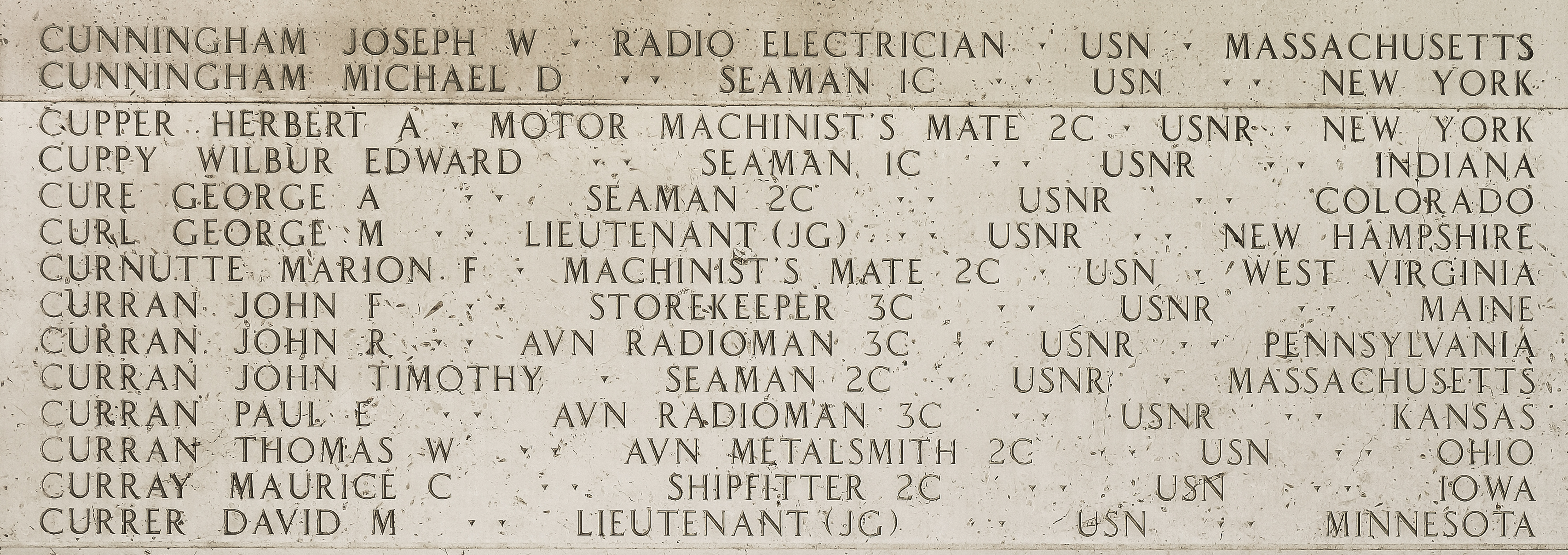 Joseph W. Cunningham, Radio Electrician